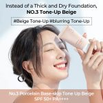 Numbuzin No.3 Porcelain Base-skip Tone Up Beige SPF50 + - Image 7