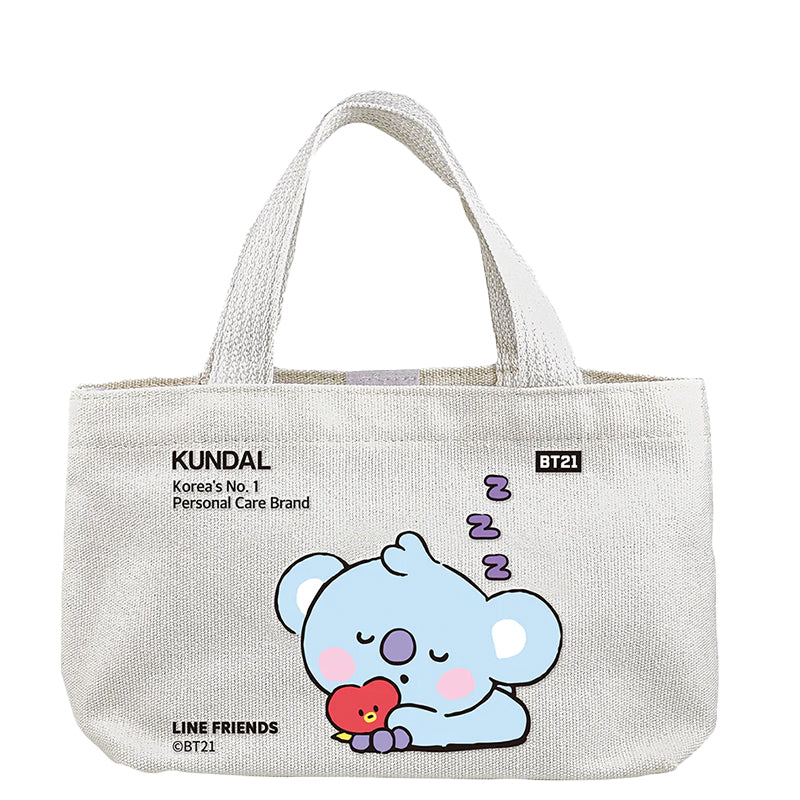 Product-page-sizes-bag1 KUNDAL X BT21 Eco Bag Koya (Blue) - Image 1
