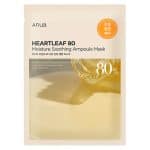 Anua Heartleaf 80 Moisture Soothing Ampoule Mask 5-Pack