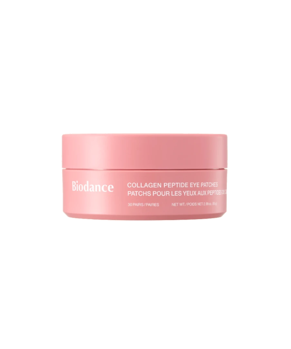 Biodance Collagen Peptide Eye Patches Pink on white background