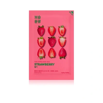 Holika Holika Pure Essence Strawberry Brightening sheet mask for an even skin tone – 23 ml