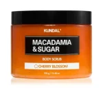 KUNDAL Macadamia & Sugar White Musk Sugar scrub with shea butter – 550 g