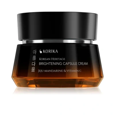KORIKA Korean Heritage Jeju Mandarine & Vitamin C Brightening Capsule Cream Brightening cream with vitamin C – 50 ml