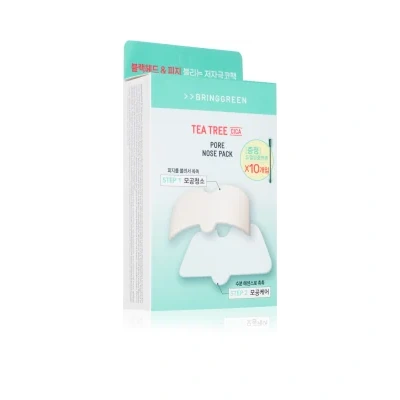 BRINGGREEN Tea Tree Cica Pore Nose Strip Patches for problem skin for the nose – 5 pc