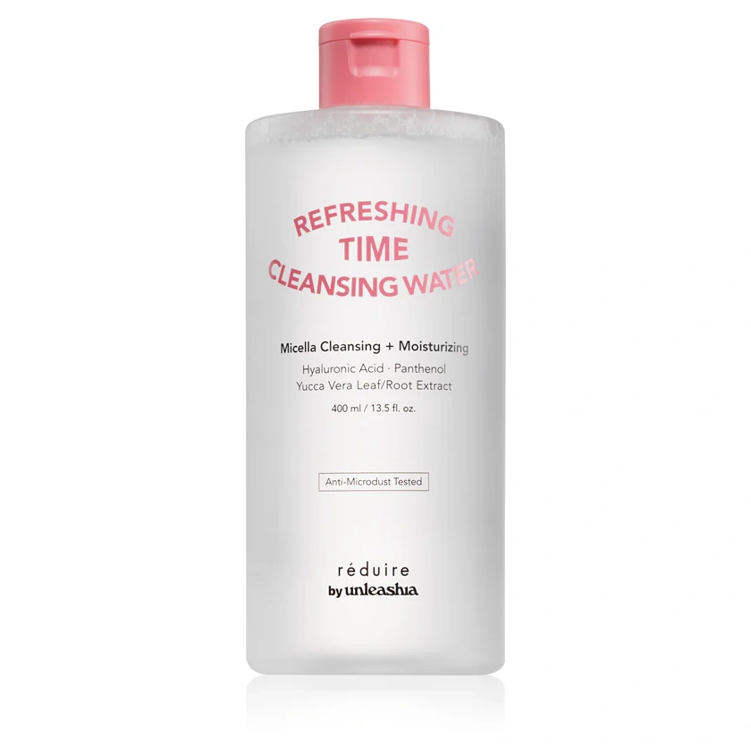 Unleashia Reduire Refreshing Time Cleansing Water Soothing cleansing water with hyaluronic acid – 400 ml