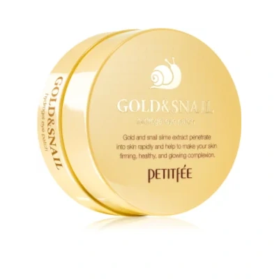 Petitfée Gold & Snail Hydrogel eye mask with snail extract – 60 pc
