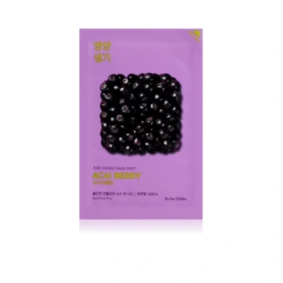 Holika Holika Pure Essence Acai Berry Exfoliating face sheet mask – 23 ml