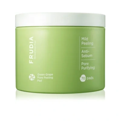 Frudia Green Grape Exfoliating cotton pads for shiny skin and enlarged pores