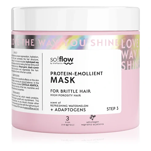 so!flow High Porosity Hair Protein-Emollient Mask Fortifying mask for brittle and stressed hair