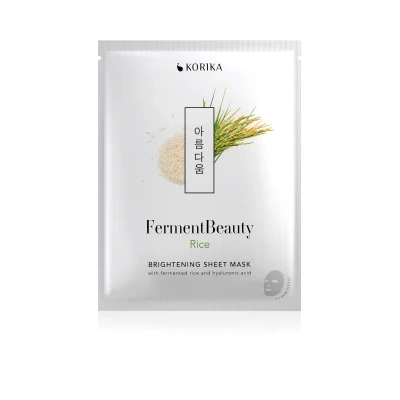 KORIKA FermentBeauty Brightening Face Sheet Mask with Fermented Rice and Hyaluronic Acid – 20 g