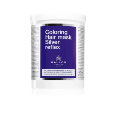 Kallos Coloring Hair Mask Silver Reflex Hair mask neutralising yellow tones