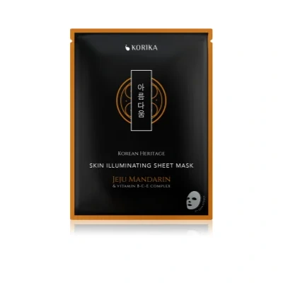 KORIKA Korean Heritage Jeju Mandarin & Vitamin B-C-E Complex Skin Illuminating Sheet Mask Brightening sheet mask – 25 g