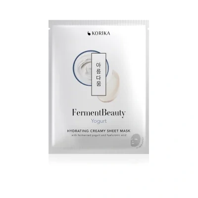 KORIKA FermentBeauty Hydrating Face Sheet Mask with Fermented Yogurt and Hyaluronic Acid – 23 g