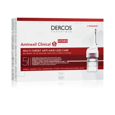 Vichy Dercos Aminexil Clinical 5 Localised anti-hair loss treatment for women – 21x6 ml