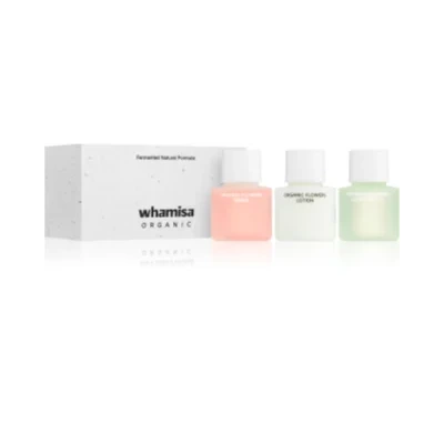 WHAMISA Organic Flowers Renewal Miniature Kit Gift set for flawless skin