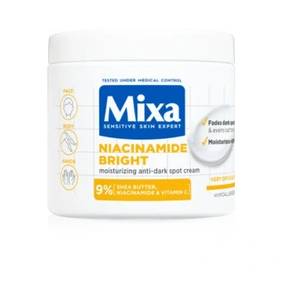 Mixa Niacinamide Bright Intensive moisturising cream to treat dark spots – 400 ml