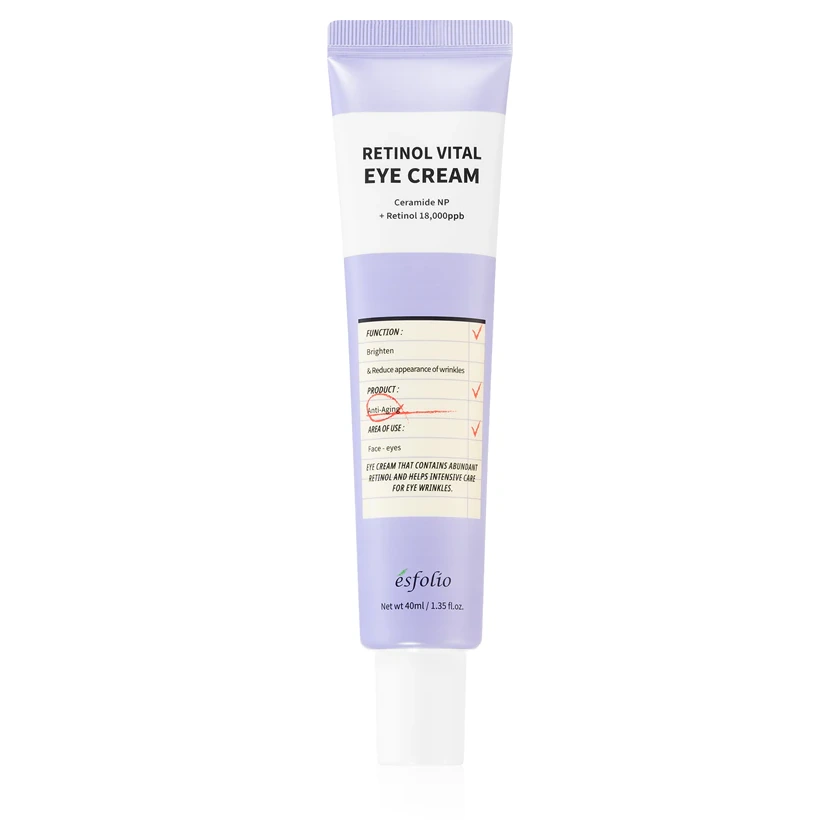 esfolio Retinol Vital Anti-wrinkle eye cream with retinol – 40 ml
