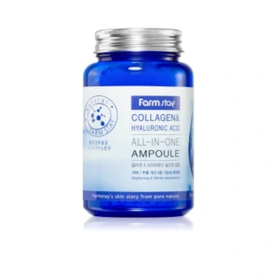 Farmstay Collagen & Hyaluronic Acid All-In-One Ampoule Vitalising skin serum – 250 ml