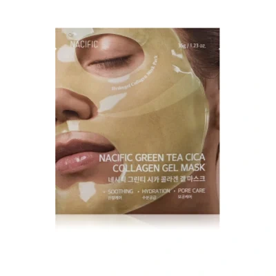 Nacific Green Tea Collagen Gel Mask Brightening face mask with moisturising effect – 1 pc