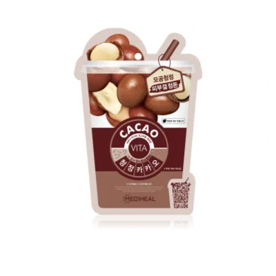 MEDIHEAL Vita Mask Cacao Sheet mask to tighten pores and mattify the skin – 20 ml