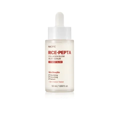 Nacific Rice + Pepta Collagen Glow Milky Serum Brightening face serum with moisturising effect – 50 ml