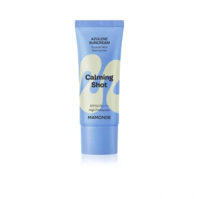 MAMONDE Calming Shot Azulene Suncream Protective facial cream with soothing effect – SPF 50+ 35 ml