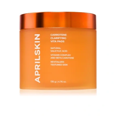 APRILSKIN Carrotene Clarifying Vita Pads Cleansing pads for oily acne-prone skin – 60 pc