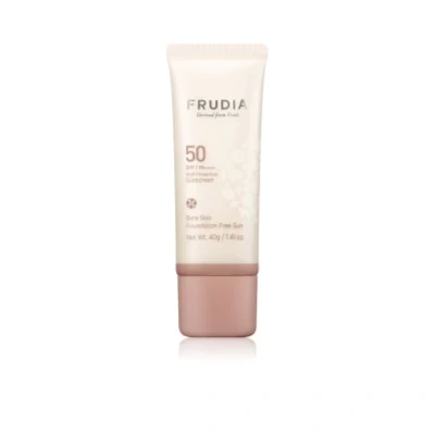 Frudia Sun Bare Skin Foundation Protective mineral face fluid to even out skin tone – SPF 50 40 g
